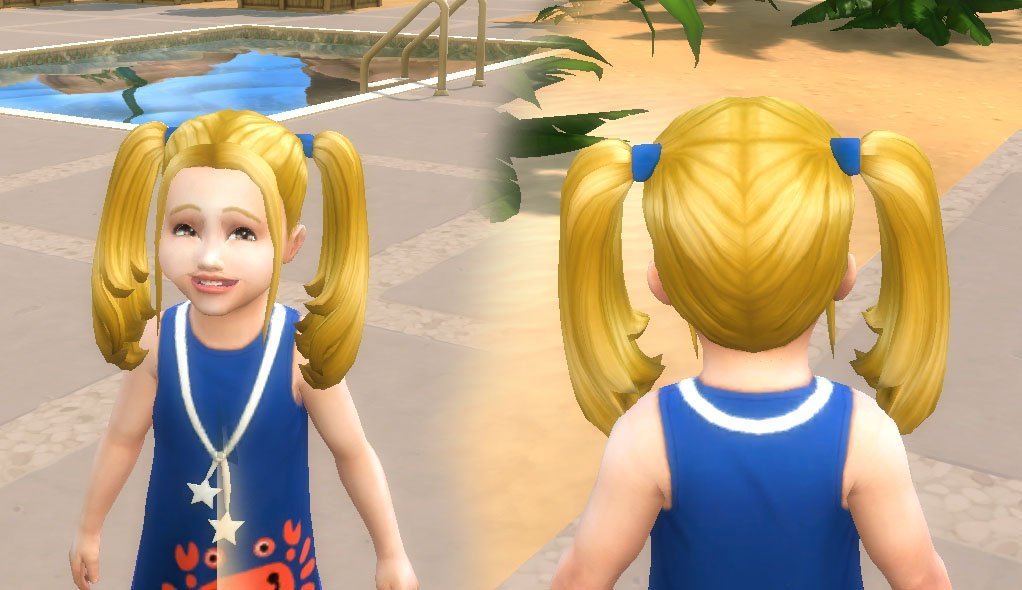 Harley Quinn Hairstyle for Toddlers