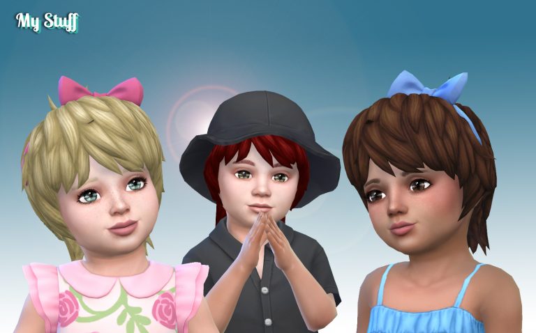 Shaggy Bow Hairstyle for Toddlers