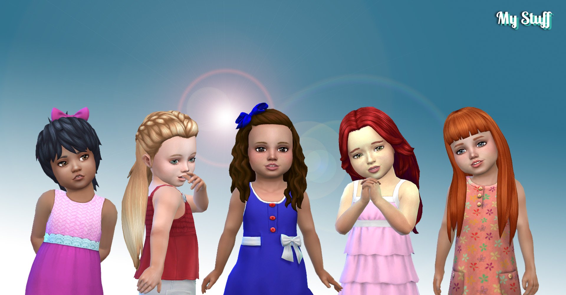 Toddlers Hair Pack 15