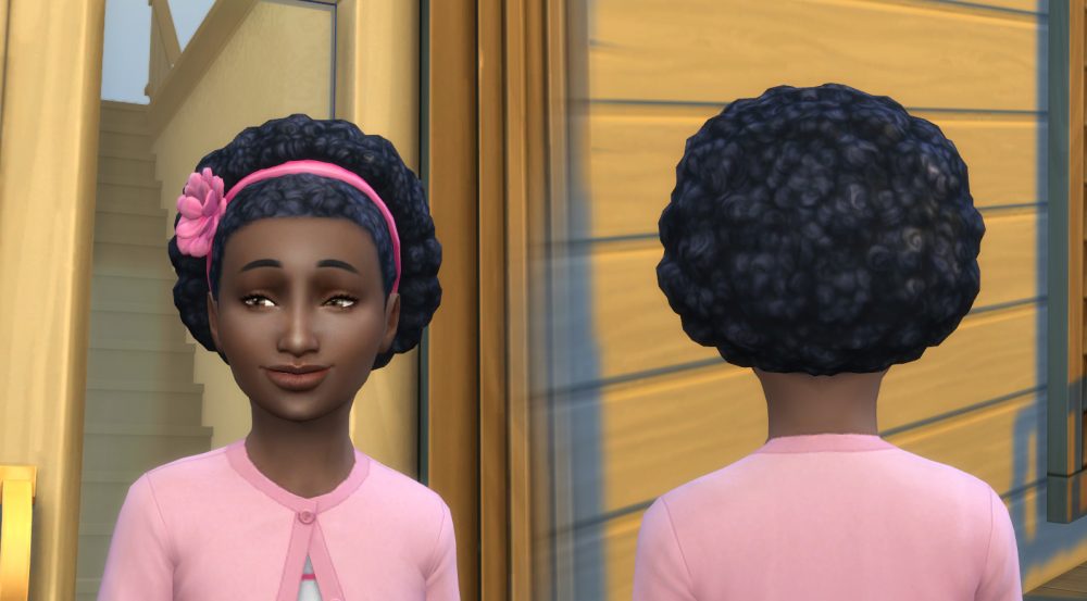 Afro Band Flower for Girls