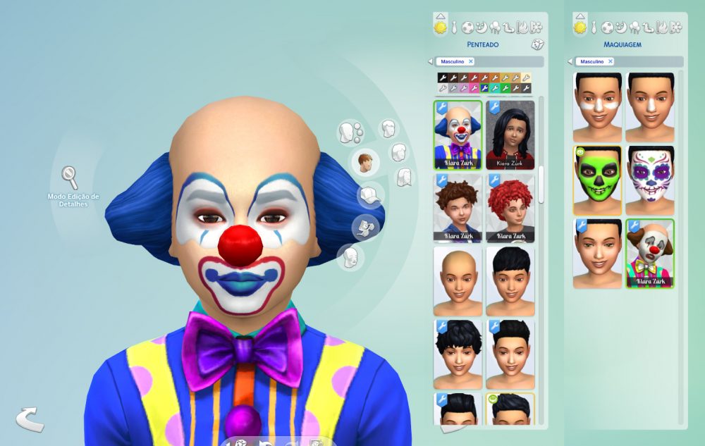 Clown Hair + Makeup for Kids
