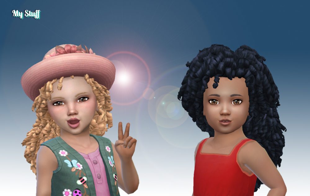 Long Tight Curls for Toddlers