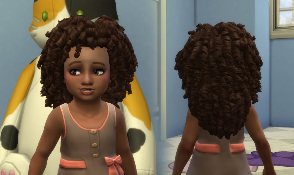 Long Tight Curls for Toddlers