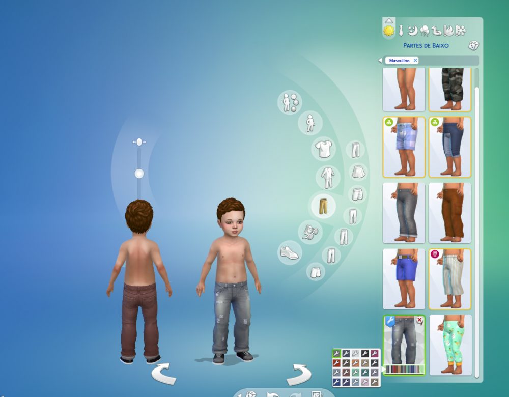 Jeans Cuffed Distressed Conversion