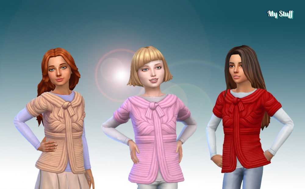 Sweater Knit Layered for Girls