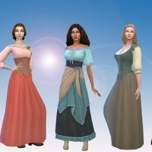 Female Historical Clothes Pack 4