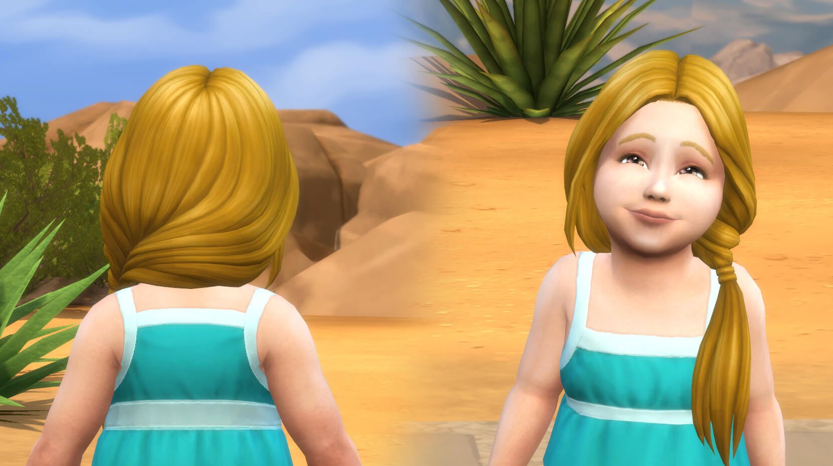 Topsy Tail Side Pony for Toddlers