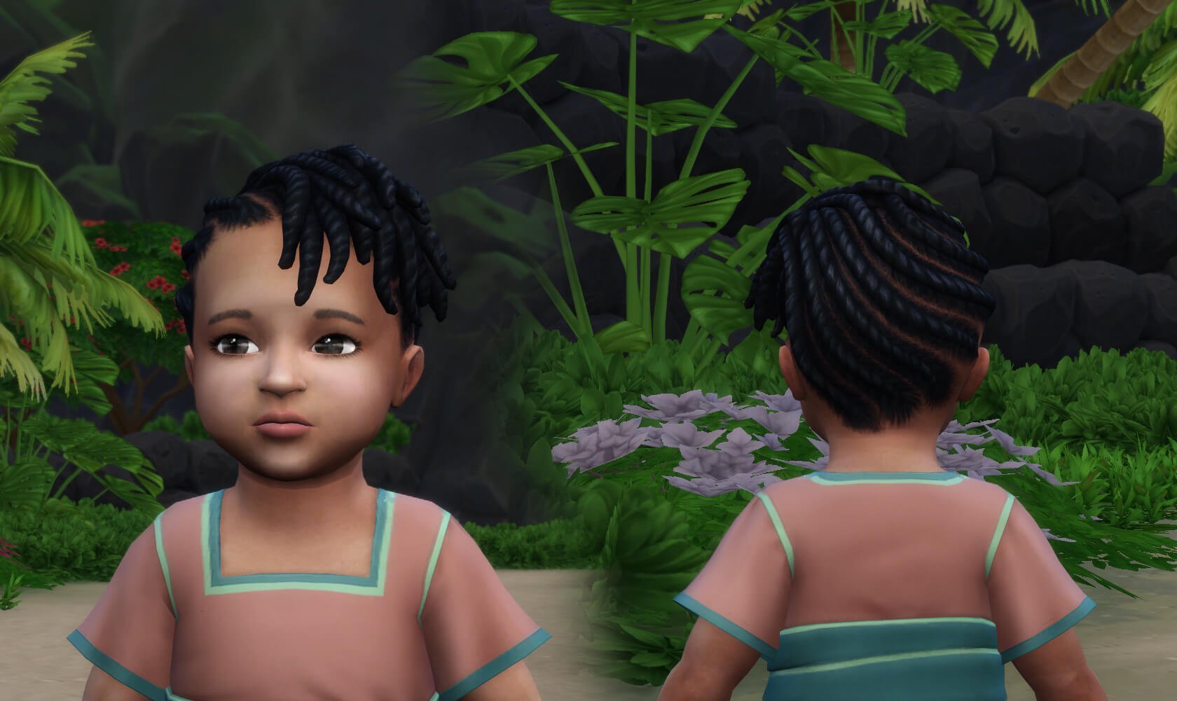 Flat Twist Updo for Toddlers