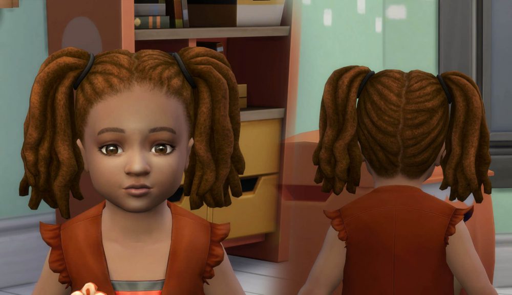 Pigtails Dreads for Toddlers