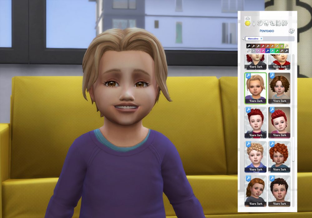 Parted Short for Toddlers