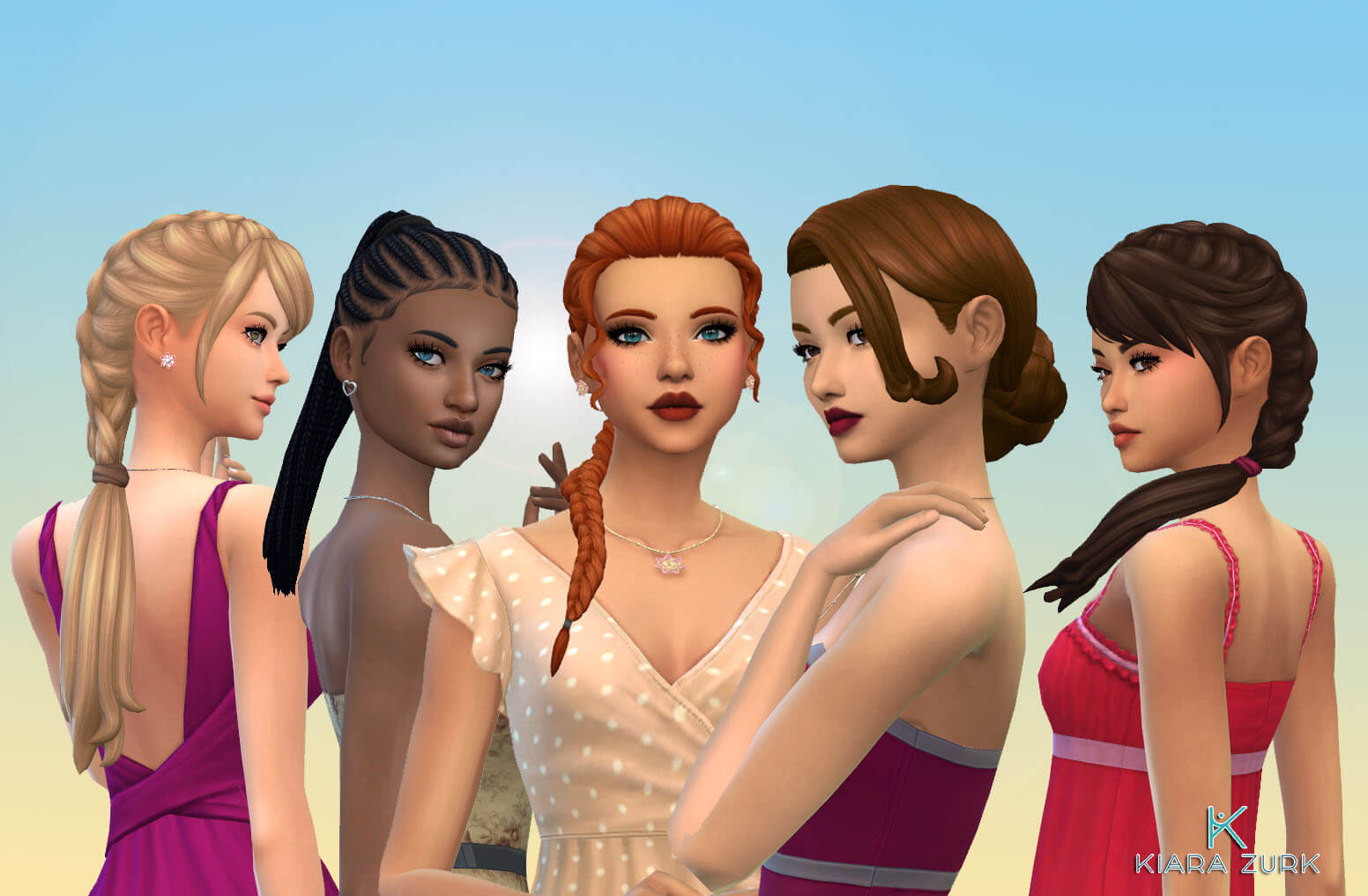 Female Tied Hairs Pack 17