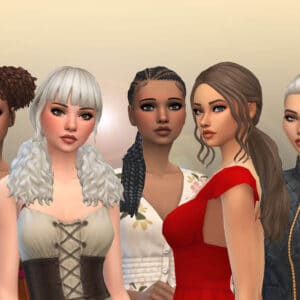 Female Tied Hairs Pack 18