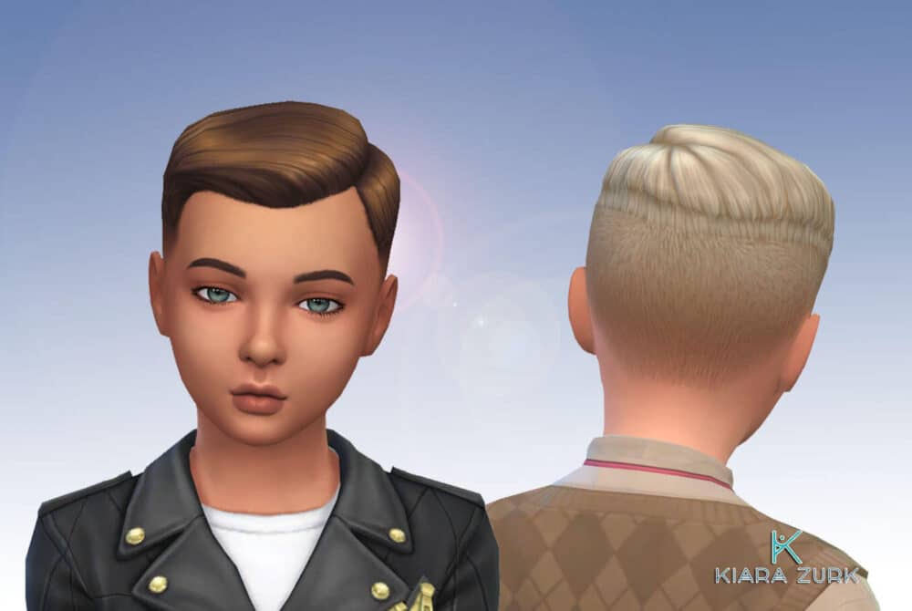 Short Crew Cut Side Part for Boys