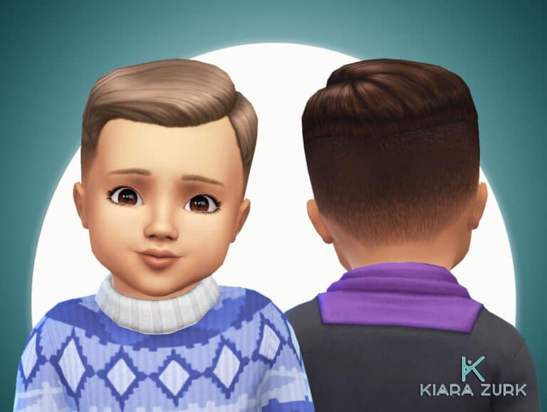 Short Crew Cut Side Part for Toddlers 💕