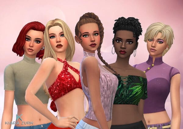 Female Top Clothes Pack 4