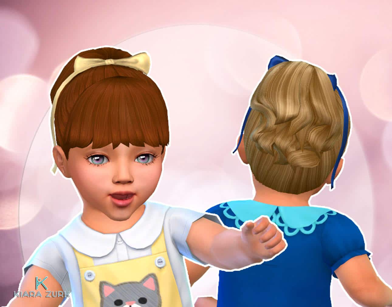 High Ponytail with Bangs for Infants