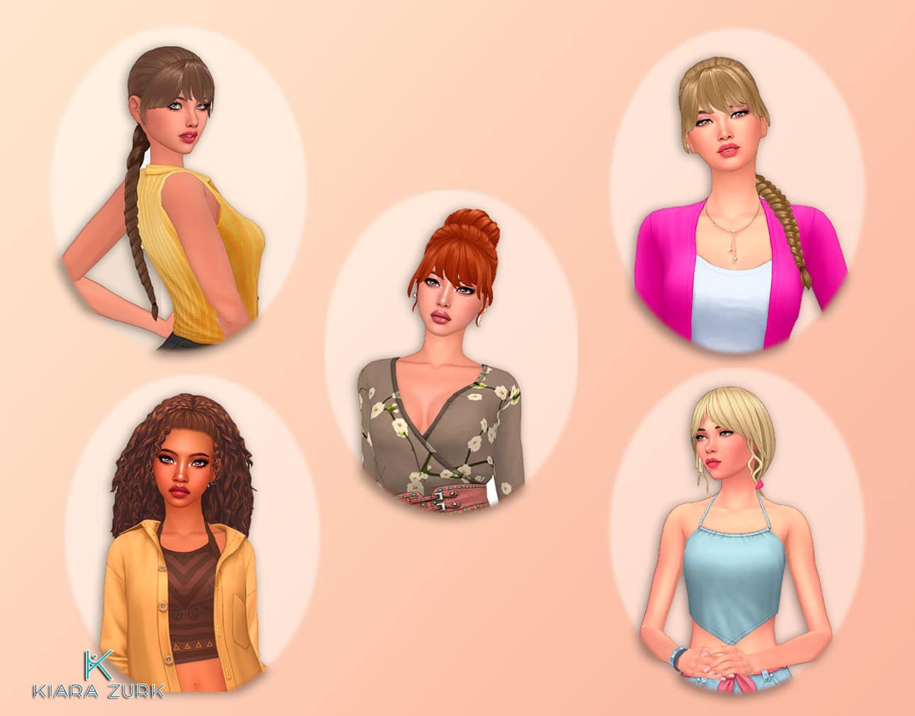 Female Tied Hairs Pack 24