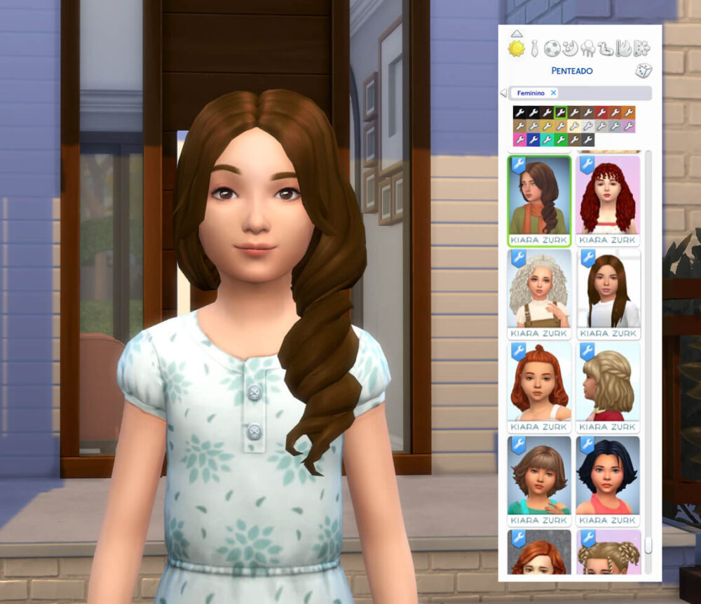 Curl Side Hair for Girls