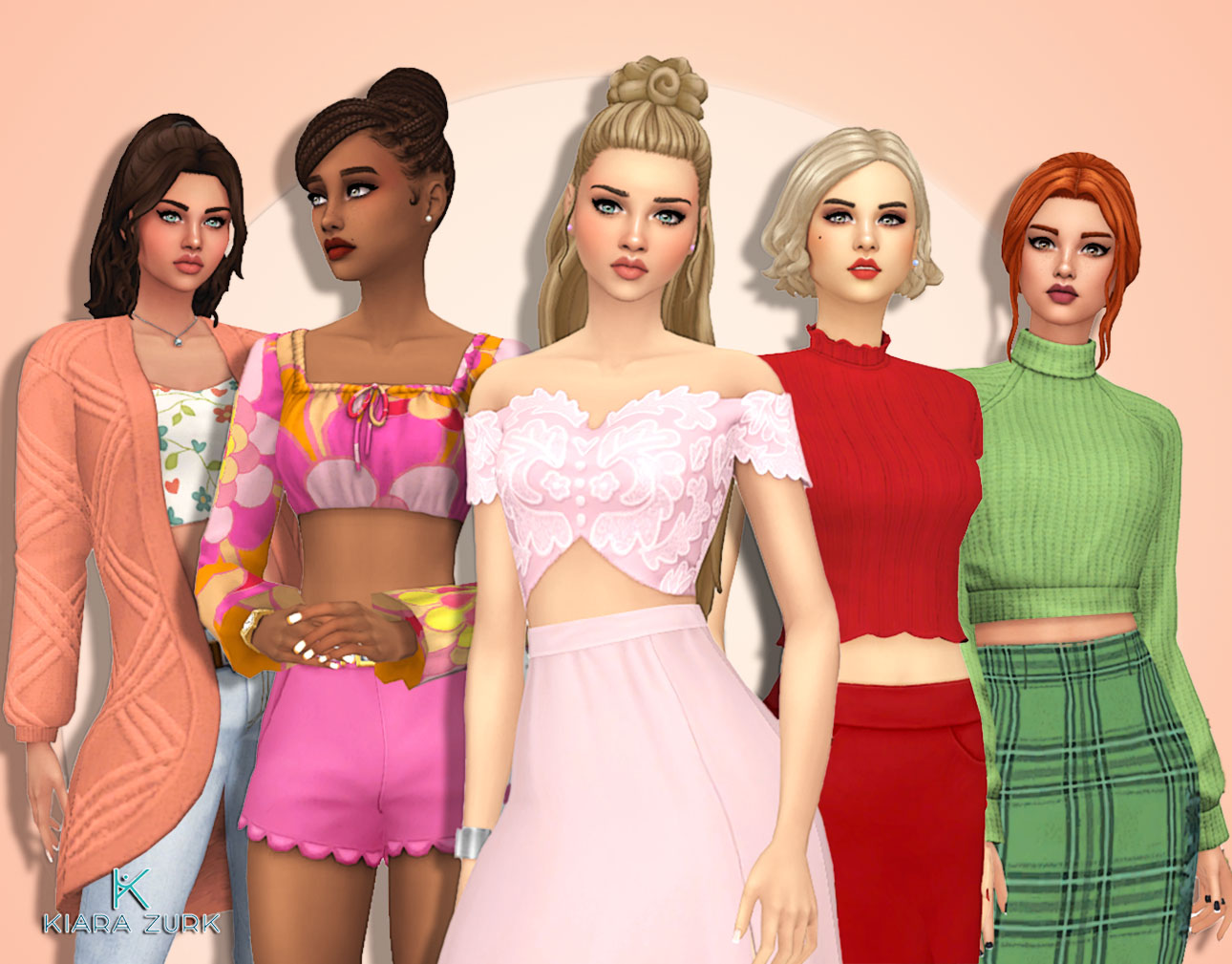 Female Top Clothes Pack 6