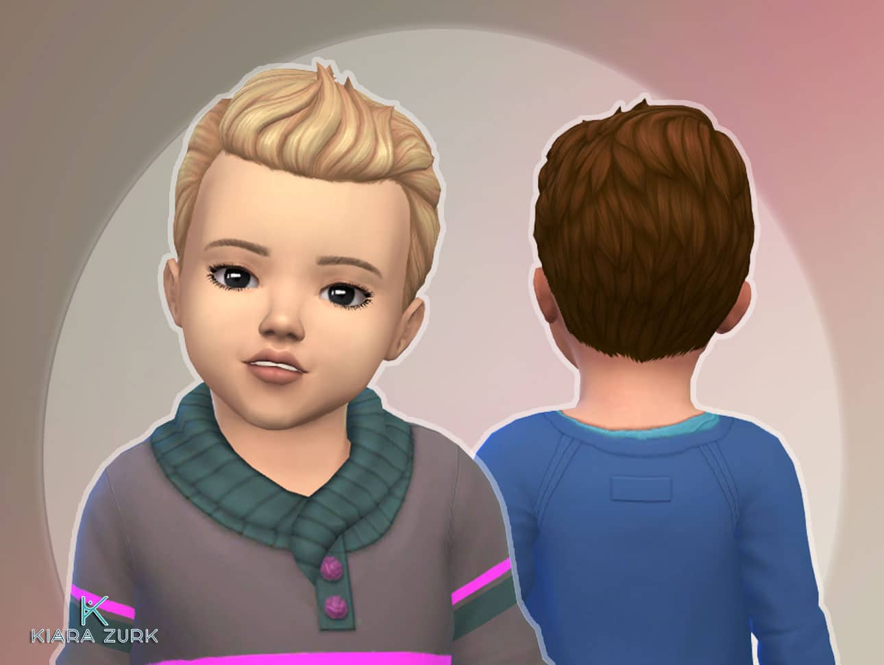 Medium Wavy Parted for Toddlers