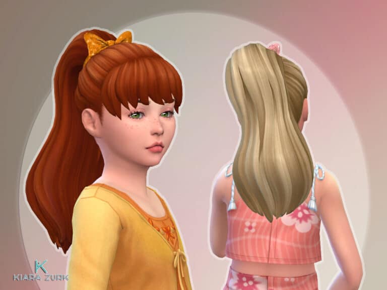 High Bow Ponytail for Girls