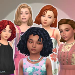 Girls Medium Hair Pack 21