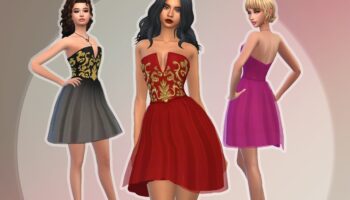 Short Embroidered Dress ♥️