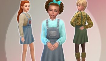 GP12 Overall Dress Sweater for Girls♥️