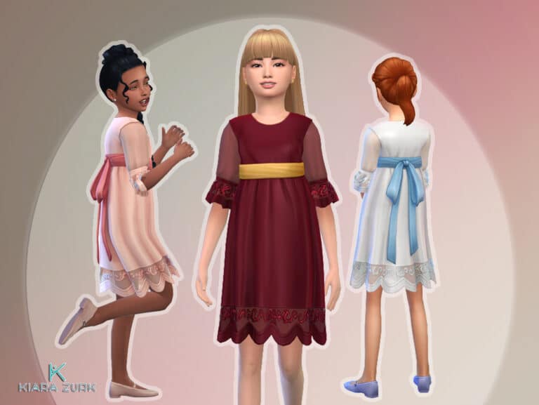 EP21 Ribbon Dress for Girls