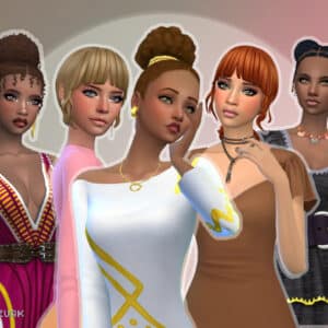 Female Tied Hairs Pack 32
